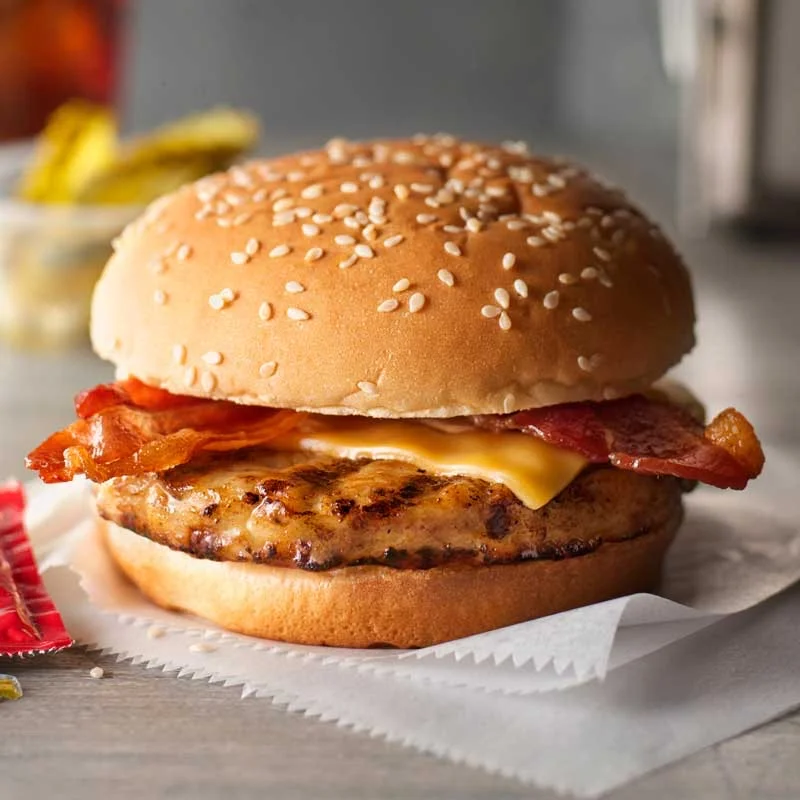 Fully Cooked Grilled Chicken Burgers