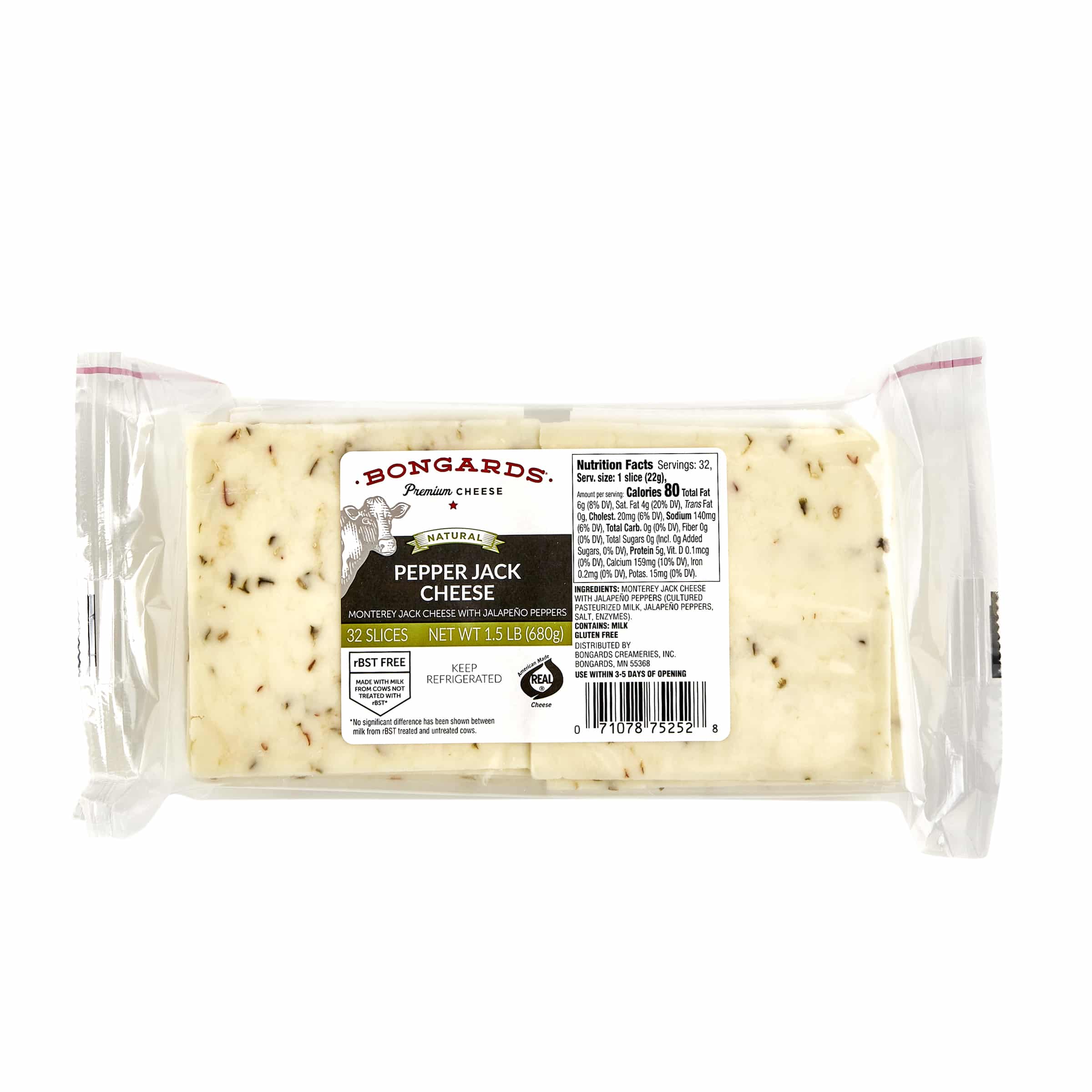 Pepperjack Cheese Slices