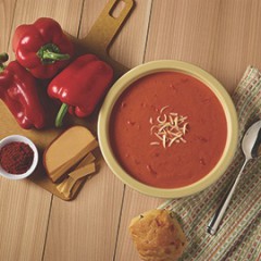 Roasted Red Pepper And Gouda Soup