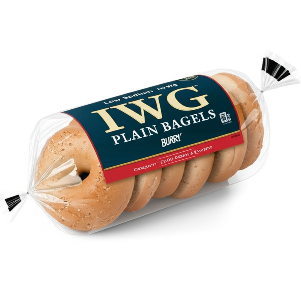 Low Sodium Iw Wg Plain Bagels