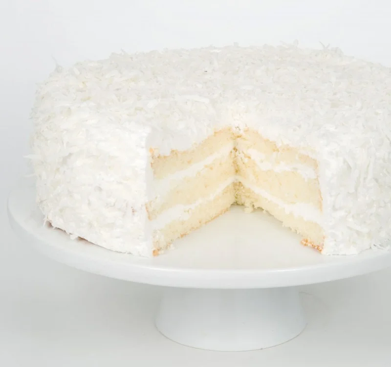 10" Coconut Snowball Cake