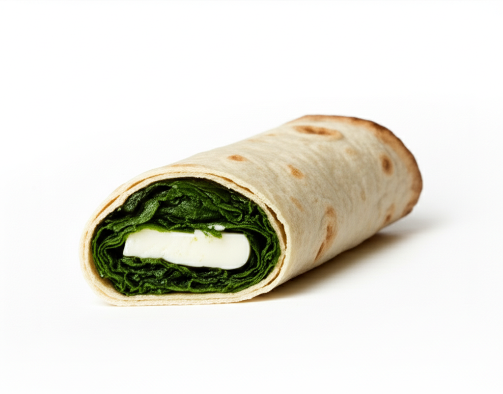 Individually Wrapped Spinach Egg And Feta Lavosh