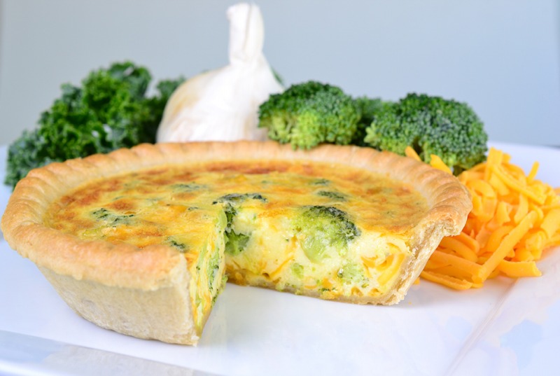 Broccoli Cheddar Quiche