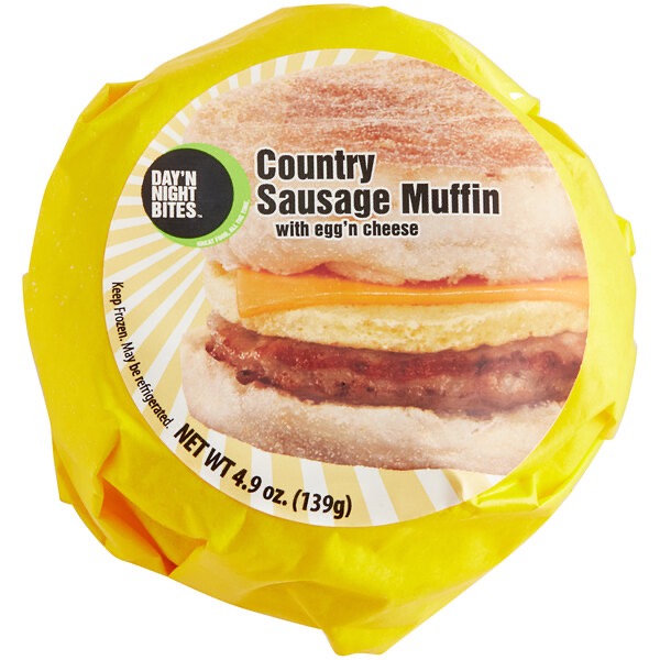 Individually Wrapped Sausage Egg And Cheese Muffin