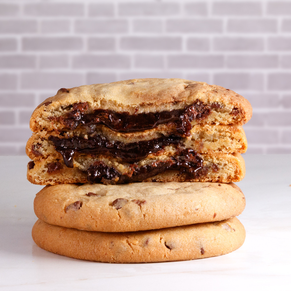 Chocolate Filled Chocolate Chip Cookie Dough