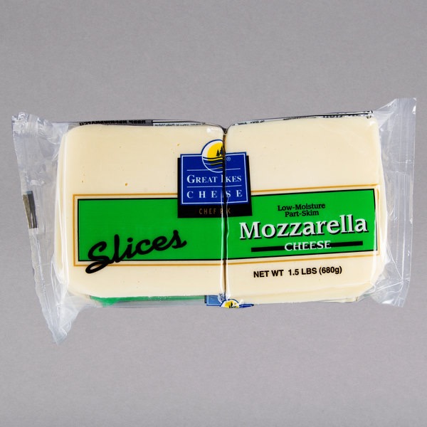 Sliced Mozzarella Cheese