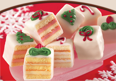 White Holiday Petit Fours