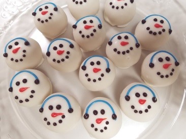 Snowman Cake Truffles
