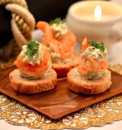 Shrimp And Pesto Baguette