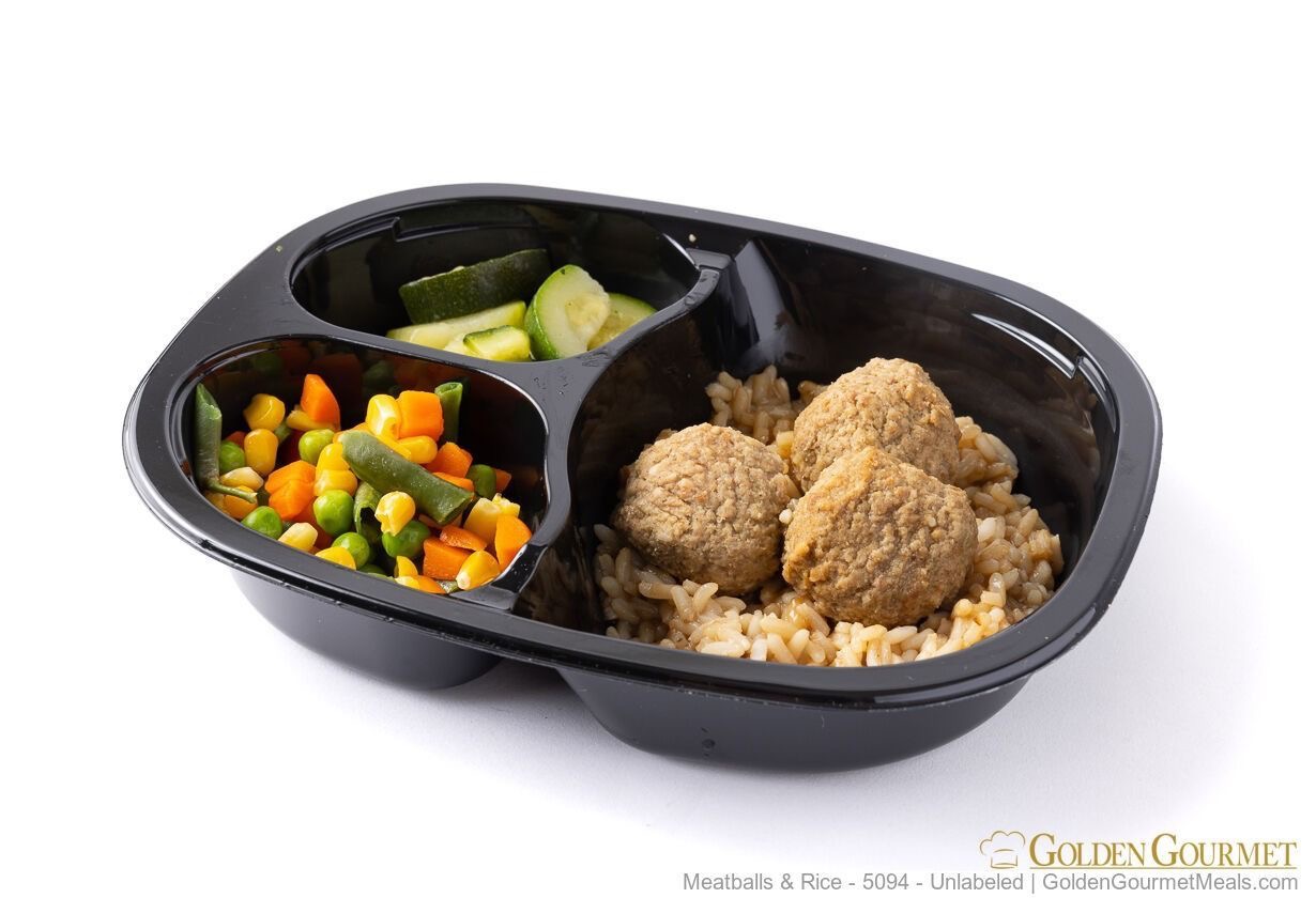 Meatballs With Gravy And Rice