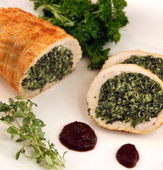 Chicken Florentine Roulade