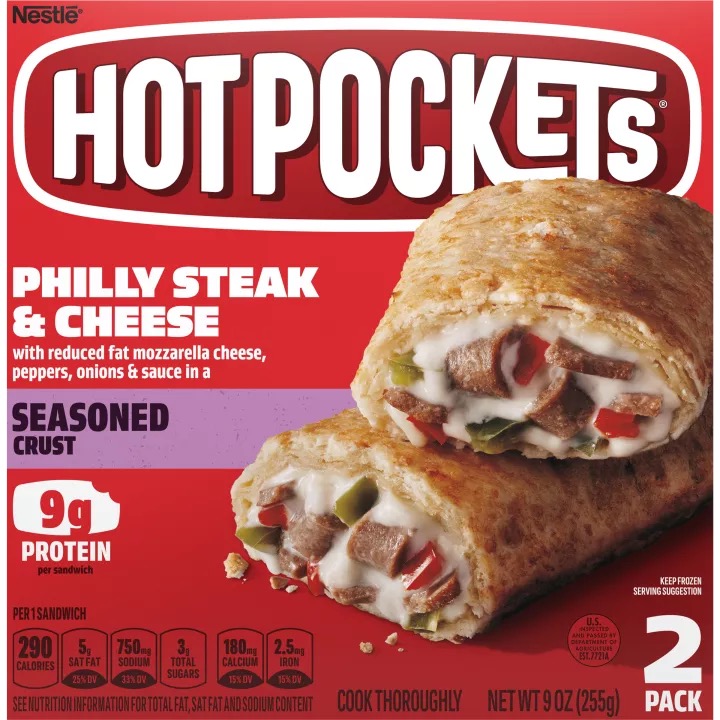 Individually Wrapped Philly Cheese Steak Hot Pockets