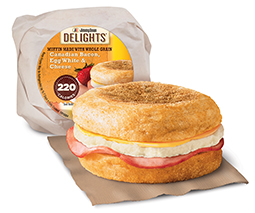 Individually Wrapped Canadian Bacon Egg And Cheese Muffin