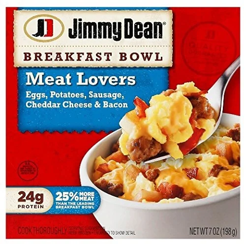 Potato Sausage Bacon And Cheese Bowl