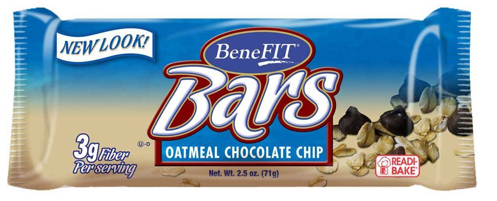 Individually Wrapped Oatmeal Chocolate Chip Benefit Bar