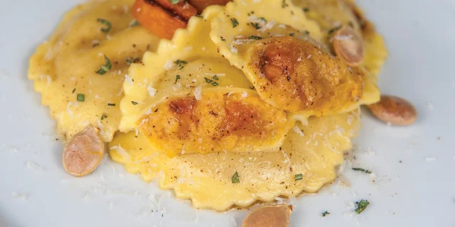 Pumpkin And Mascarpone Ravioli
