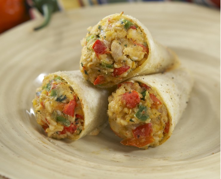 Cheese & Vegetable Quesadilla Trumpet