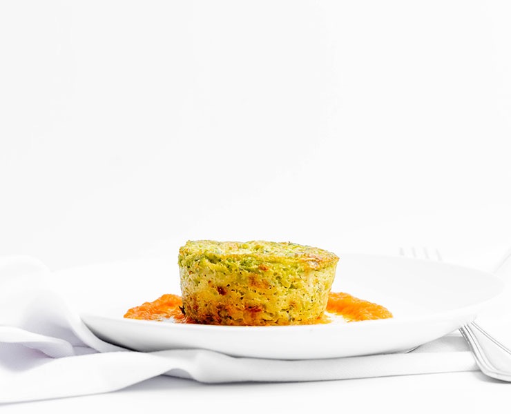 Parmesan Pea Souffle