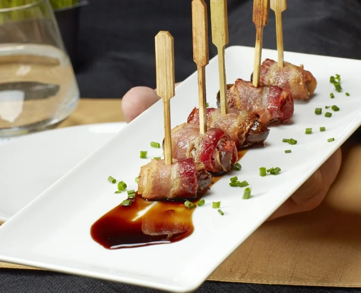 Bacon Wrapped Dates With Almond