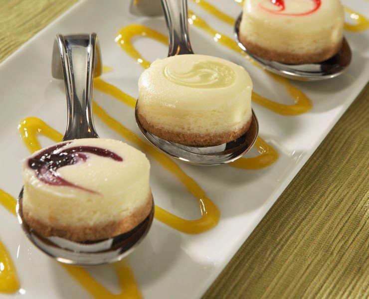 Mini Assorted Citrus Cheesecake Bites