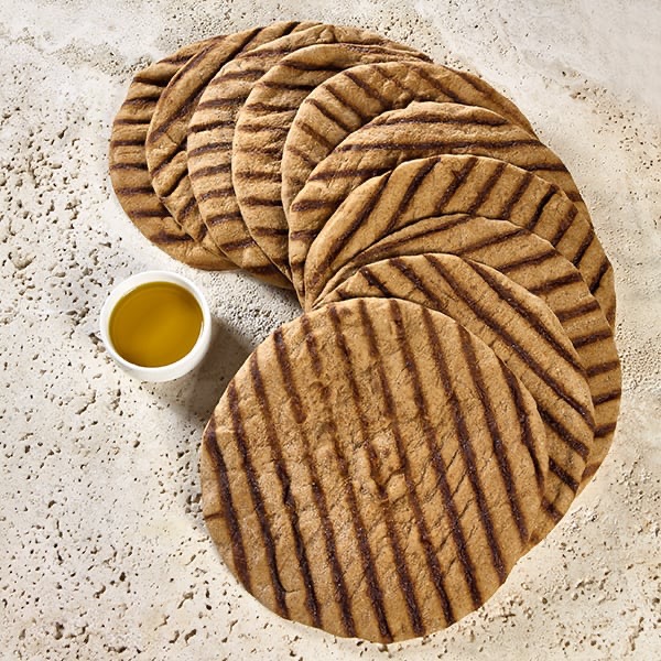 Grilled 8" Round Panini Bread