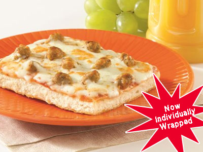 Individually Wrapped Whole Grain Breakfast Pizza