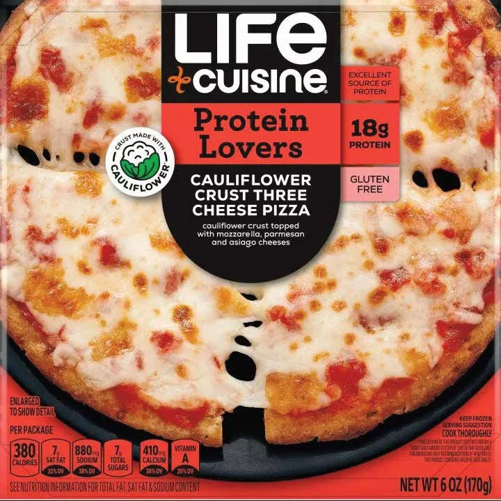 Gf Cauliflower Cheese Pizza