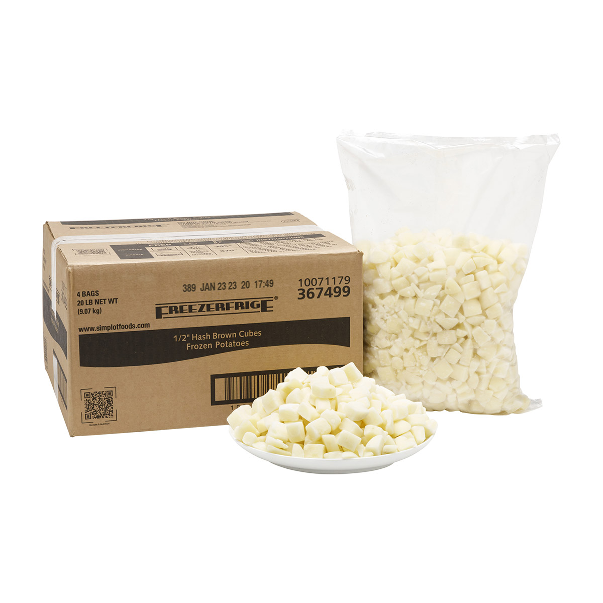 1/2" Diced Potato Cubes