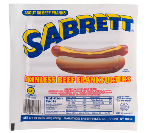 Sknls Beef Franks 8x1