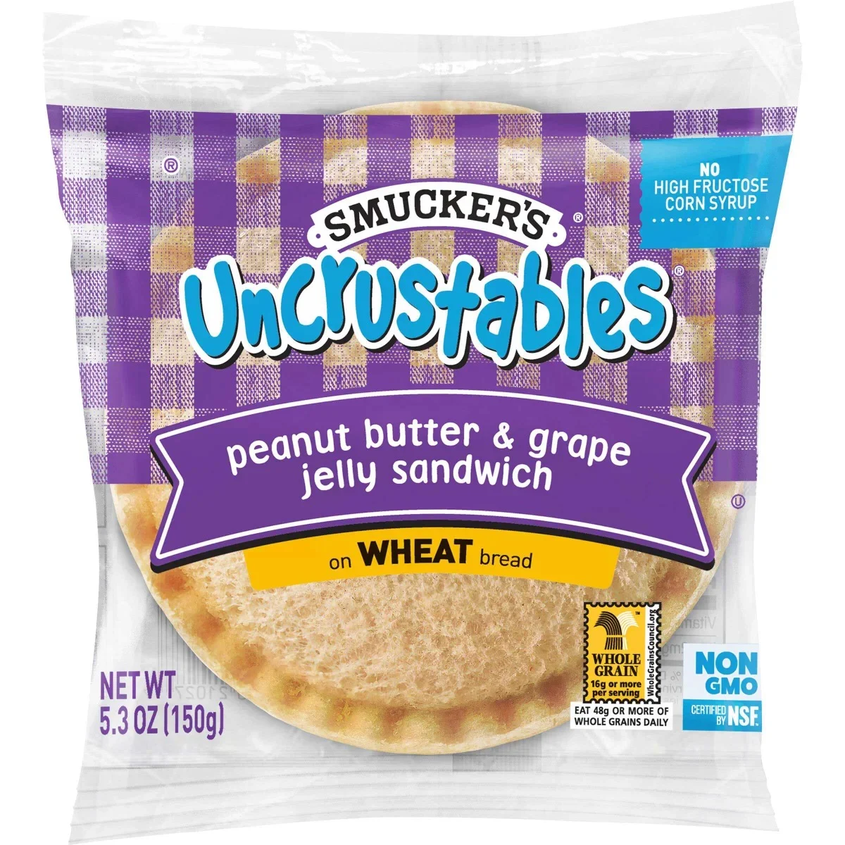 Individually Wrapped Peanut Butter Jelly Sandwich