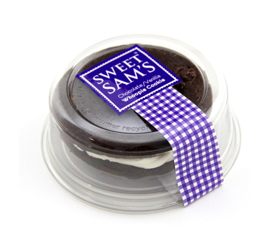 Individually Wrapped Vanilla Whoopie Pie With Chocolate Filling