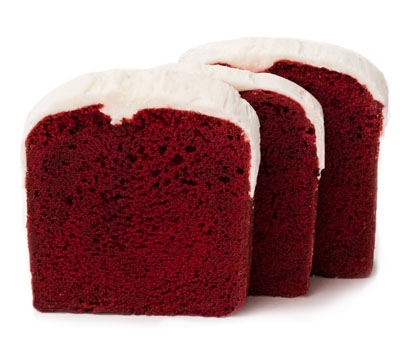 Individually Wrapped Red Velvet Pound Cake