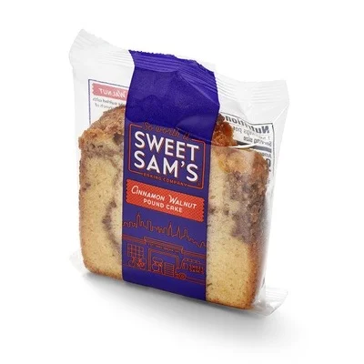 Individually Wrapped Cinnamon Walnut Pound Cake