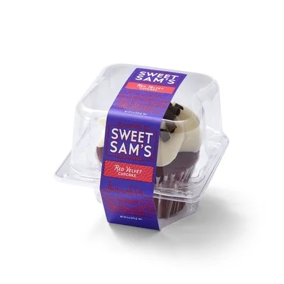 Individually Wrapped Red Velvet Cupcake