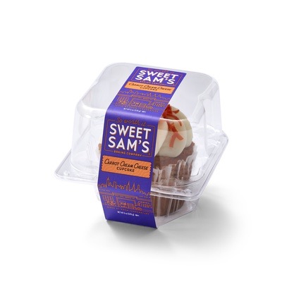Individually Wrapped Carrot Cream Cheese Cupcake
