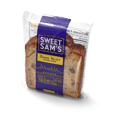 Individually Wrapped Banana Pound Cake