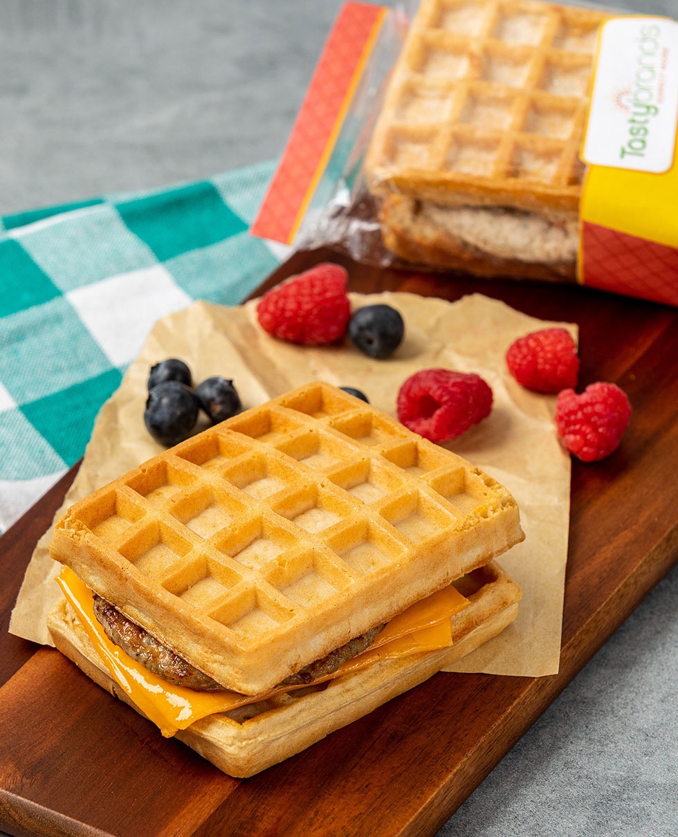 Individually Wrapped Waffle Sandwich