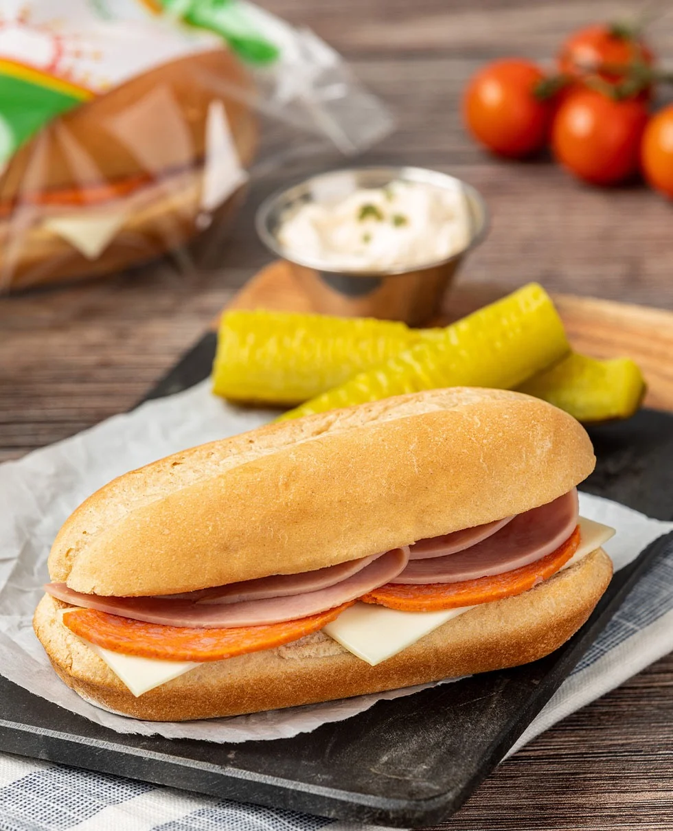 Individually Wrapped Turkey Ham Pepperoni And Cheese Sub